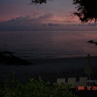 シェラトン　ランカウイ　ビーチのサンセット