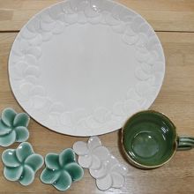 パスタ用のお皿と箸置き