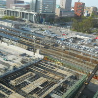 新幹線の工事中です。