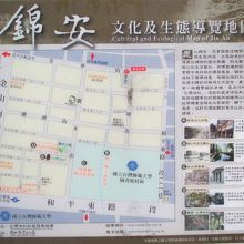 錦安エリアの案内マップ