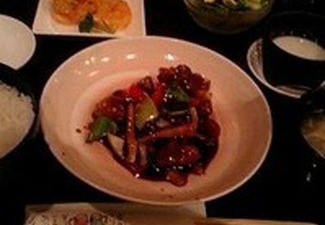 黒酢の酢豚セット