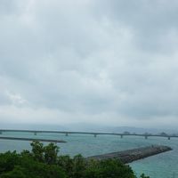 ベランダから見える古宇利大橋。