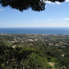 展望台より。エーゲ海〜うっすらモロッコが見えてたはずなの！！
