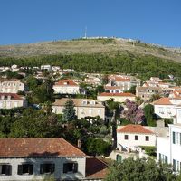 バルコニーからの風景　オレンジ瓦　