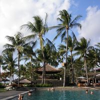 このプールから空港の飛行機が見えます。
