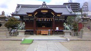 だんじりの格納庫が並んでいるよ野田恵美須神社