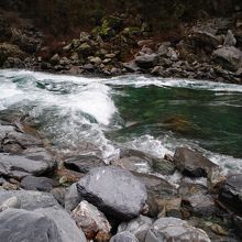 流れの速かったところ　