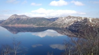 晴れの日の摩周湖第一展望台