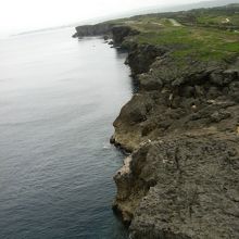 断崖の海岸線