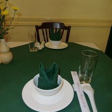 テーブルセッティング、シンプルです