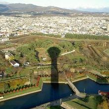 五稜郭タワーから見た星形