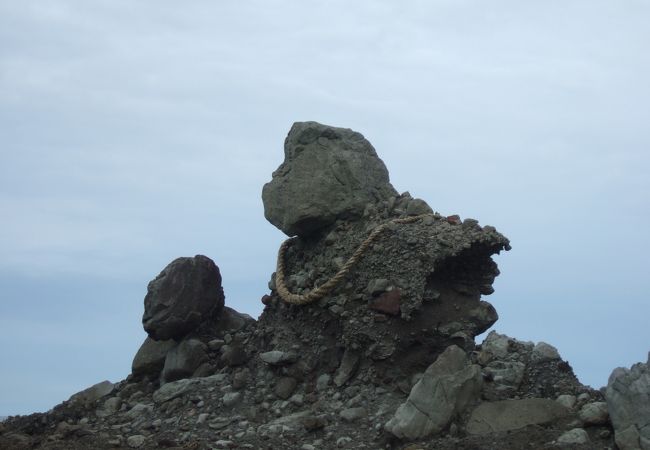 親子岩が海を眺めています！