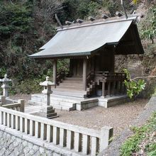 奥の方で本殿が見られます