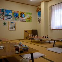 食事は共有スペースでいただきます