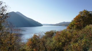 噴火でできた湖