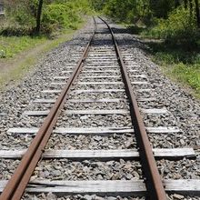 岩泉駅はJR岩泉線の終点。線路の一方はこの先で途切れています