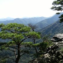 見晴らしの良い岩場