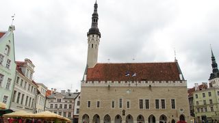 ビール片手に旧市街地