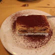 デザートのティラミス