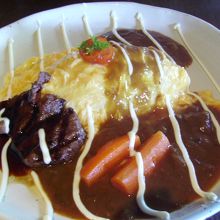 オムライスと豊後牛がうまい