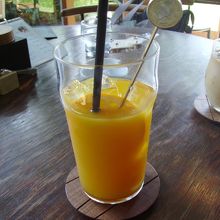 暑い日だったのでフレッシュジュースで生き返る