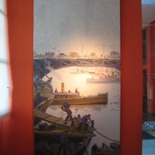 入口階段に掛かっている絵