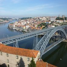 晴れると気分爽快。リベイラとルイス１世橋を同時に見れます