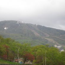 小樽公園から望む天狗山