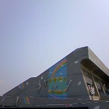 皇子山総合運動公園陸上競技場にて