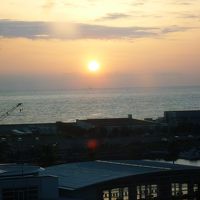 部屋からの夕日