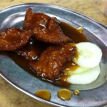 店員さんオススメのバーベキューポーク。