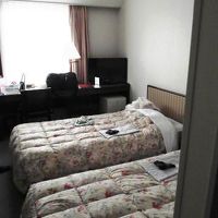 ツイン（禁煙ルーム）です。自由に使える冷蔵庫がありました。