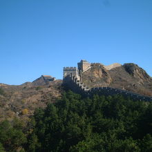 今度は、金山嶺長城の眺め