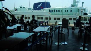 大さん橋のカフェ