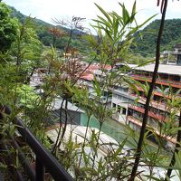 客室からは、川が見えます。