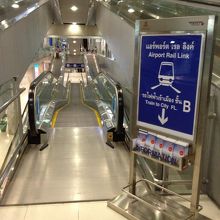 空港では看板が出てるので迷うことはありません