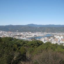 五台山から高知市街