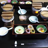 松花堂弁当と小鍋のセット