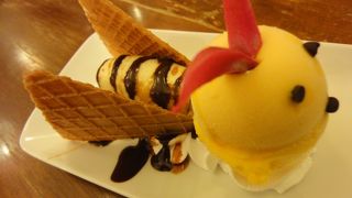 かわいいアイスで一休み