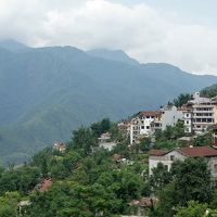 レストランのテラスから