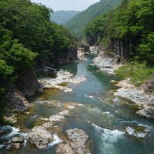 龍王峡　上流方面　虹見橋から