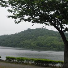 浜名湖の向こうに見える