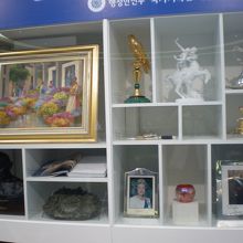 各国のお土産の展示