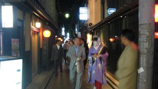 先斗町で舞妓はんに遭遇