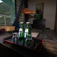 サービスでお酒を頂きました