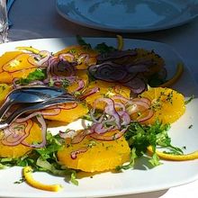 オレンジのサラダ