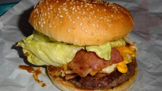 ジューシーなハンバーガー