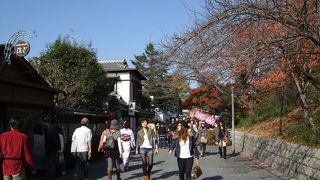 平坦な石畳の道