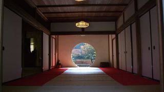 相当に磨り減った石段の両脇にアジサイ