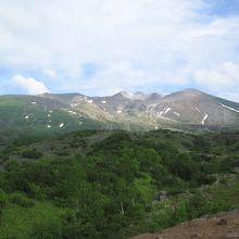 望岳台から見た上ホロカメットク山。